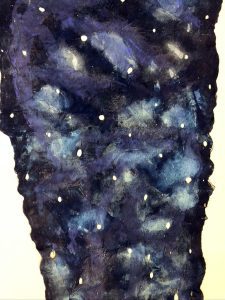 Constellation by Georgia P. Sartoria; Kapa with watercolor and gouache