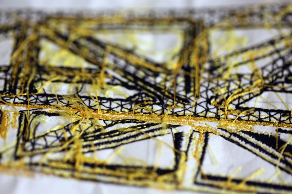 Tower Crane Embroidery Sampler Book by Maya Portner; Digital Sewing Machine Embroidery