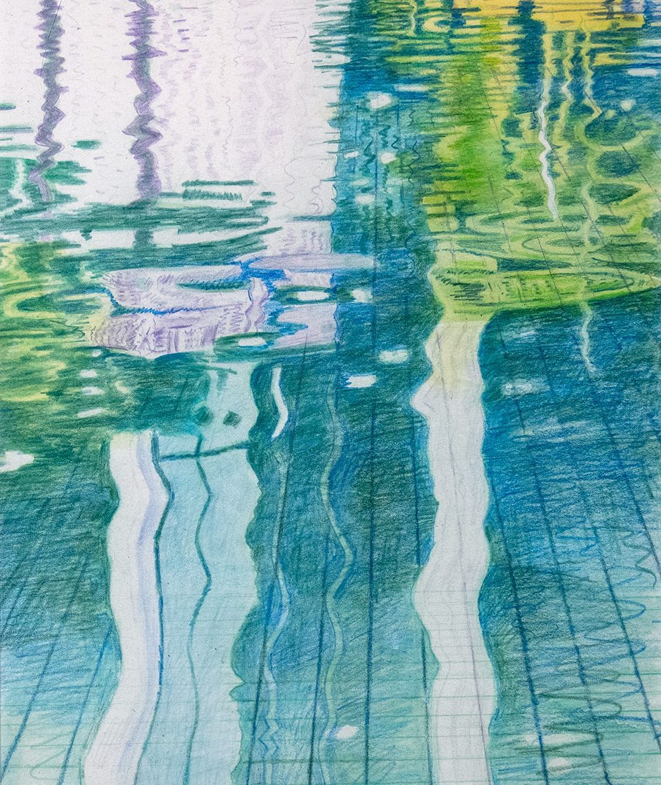 Bishop Pond #2 by Jinja Kim - color pencil